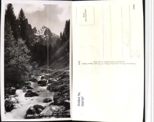 504787,Pinnistal b. Herzeben Neustift Landschaft Bach Bergkulisse