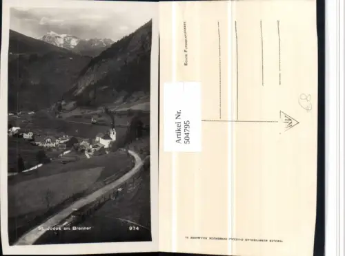 504795,St. Jodok am Brenner Totale Bergkulisse