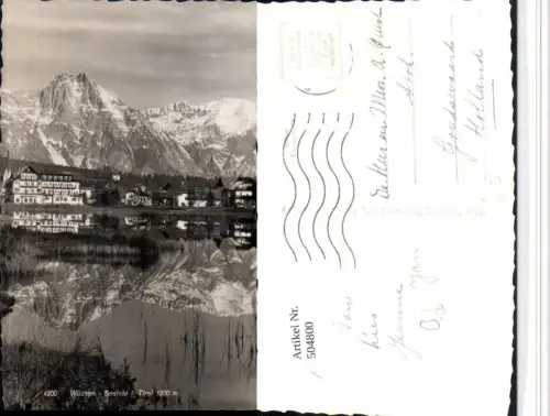 504800,Seefeld in Tirol Teilansicht Wildsee See Bergkulisse pub Rhomberg 4200