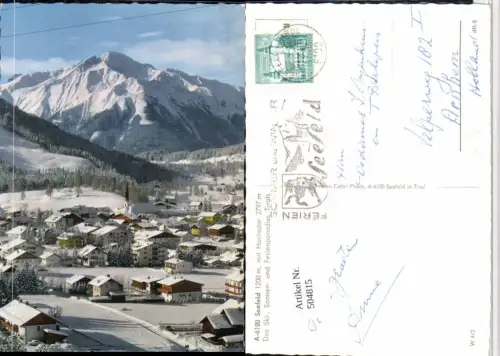 504815,Seefeld in Tirol Totale m. Hocheder Bergkulisse Winterbild