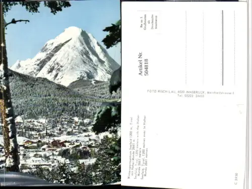 504818,Seefeld in Tirol Totale m. Hoher Munde Bergkulisse Winterbild