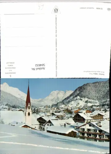 504832,Seefeld Teilansicht geg. Karwendel Bergkulisse Winterbild