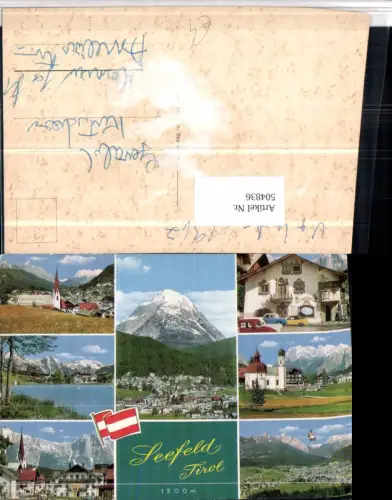 504836,Seefeld Totale See Seekirche Sessellift Mehrbildkarte