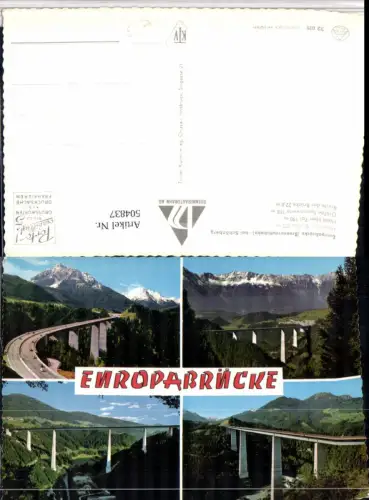 504837,Europabrücke Brennerautobahn b. Schönberg Mehrbildkarte