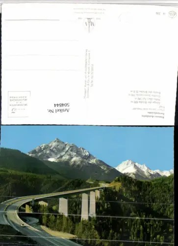 504844,Europabrücke Brennerautobahn b. Schönberg Bergkulisse