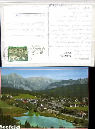504847,Seefeld in Tirol Totale geg. Wetterstein Bergkulisse