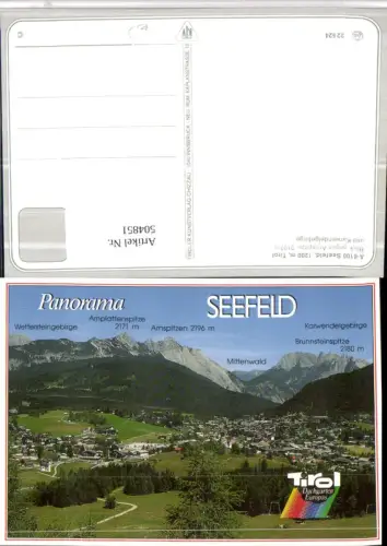 504851,Seefeld in Tirol Totale geg. Arnspitze Bergkulisse