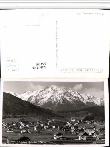504939,Seefeld in Tirol Totale geg. Hocheder Bergkulisse pub H. Huber 5296