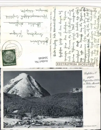 504948,Seefeld Totale geg. Zugspitze Bergkulisse pub H. Huber 34