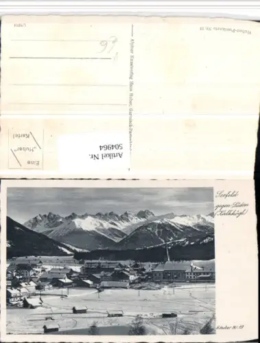 504964,Seefeld Teilansicht geg. Kalkkögl Bergkulisse pub H. Huber 19