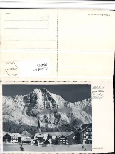 504965,Seefeld Teilansicht geg. Wetterstein Bergkulisse pub H. Huber 33