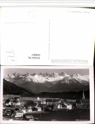 504967,Seefeld Teilansicht geg. Kalkkögl Bergkulisse pub H. Huber 5192