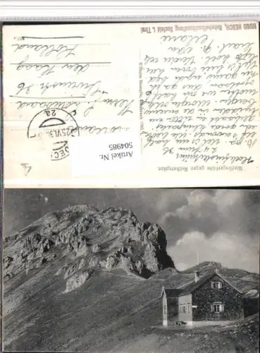 504985,Nördlingerhütte Berghütte b. Reith Seefeld geg. Reitherspitze