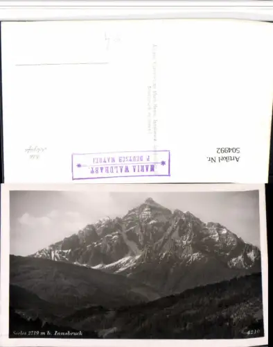 504992,Serles b. Innsbruck Bergkulisse Postablage Maria Waldrast