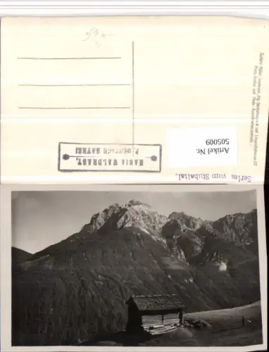 505009,Serles vom Stubaital Bergkulisse Postablage Maria Waldrast