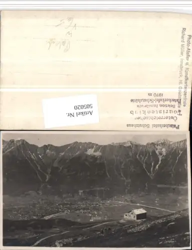 505020,Patscherkofel Schutzhaus b. Patsch Bergkulisse pub Richard Müller
