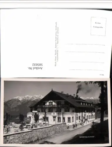 505032,Grünwalderhof b. Patsch Bergkulisse