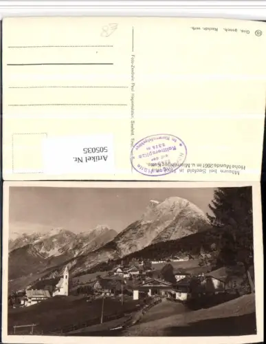 505035,Mösern b. Seefeld Totale m. Hohe Munde Bergkulisse