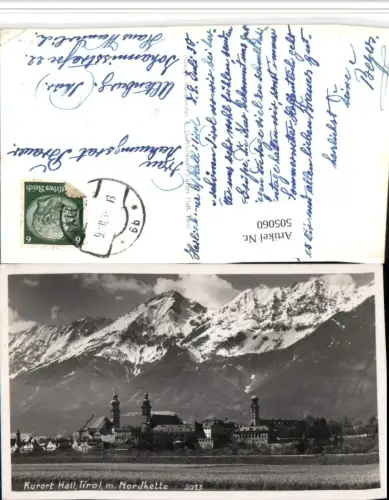 505060,Hall in Tirol Teilansicht m. Nordkette Bergkulisse
