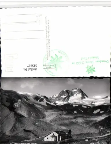 515987,Dresdenerhütte Berghütte b. Neustift Bergkulisse