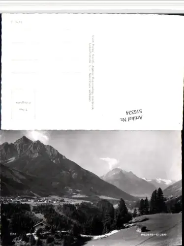 516324,Mieders im Stubai Totale Bergkulisse
