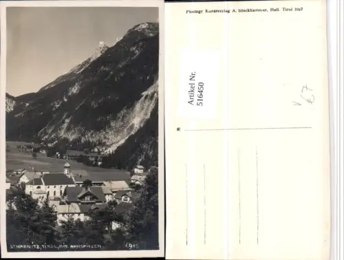 516450,Scharnitz Totale m. Arnspitzen Bergkulisse pub A. Stockhammer 6915