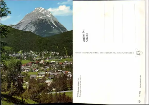 516681,Seefeld in Tirol Totale geg. Hohe Munde Bergkulisse