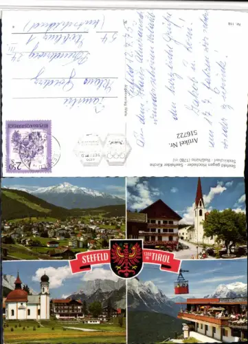 516722,Seefeld in Tirol Totale Seekirchl Seilbahn Mehrbildkarte