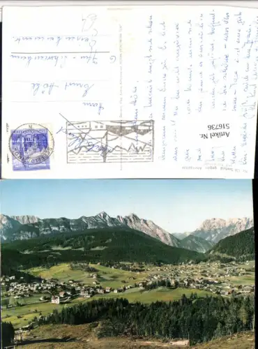 516736,Seefeld in Tirol Totale geg. Ahrnspitze Bergkulisse