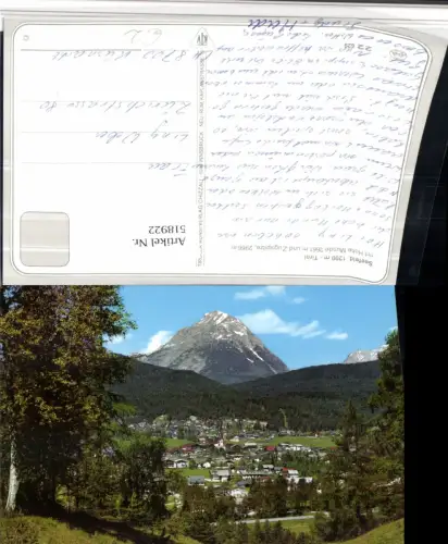 518922,Seefeld Totale m. Hohe Munde Bergkulisse