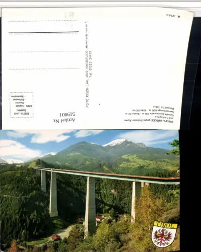 519001,Europabrücke Brücke b. Innsbruck Bergkulisse