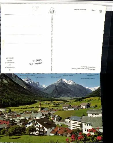 519212,Fulpmes Totale geg. Pinnistal Bergkulisse
