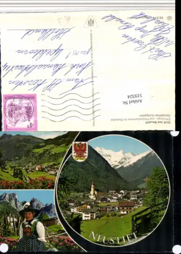 519324,Neustift im Stubaital Totale Tracht Mehrbildkarte