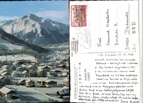 519927,Seefeld Totale m. Hocheder Bergkulisse Winterbild