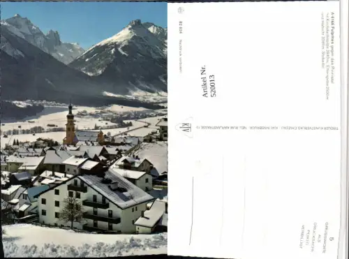 520013,Fulpmes Totale geg. Elferspitze Bergkulisse Winterbild