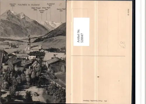 520047,Fulpmes im Stubai 1910 Detailpartie