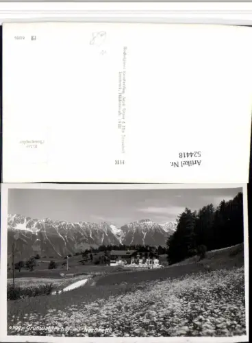 524418,Grünwalderhof b. Patsch m. Nordkette Bergkulisse