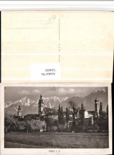 524432,Hall in Tirol Teilansicht Kirche Bergkulisse