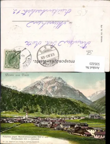535323,Fulpmes m. Ampferstein Marchreissenspitze pub Redlich 173