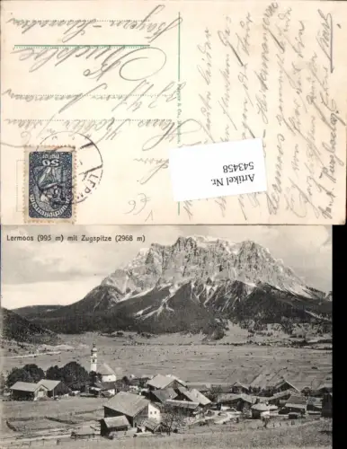 543458,Lermoos m. Zugspitze Ehrwald pub Purger Co.