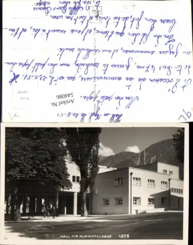 544086,tolle Foto-AK Hall in Tirol Kurmittelhaus pub Stockhammer 4978