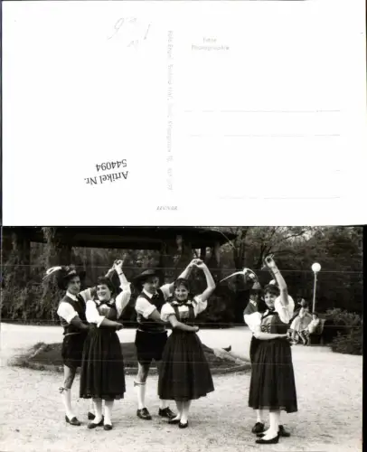 544094,tolle Foto-AK Hall in Tirol Trachten Tanzen Tanzgruppe