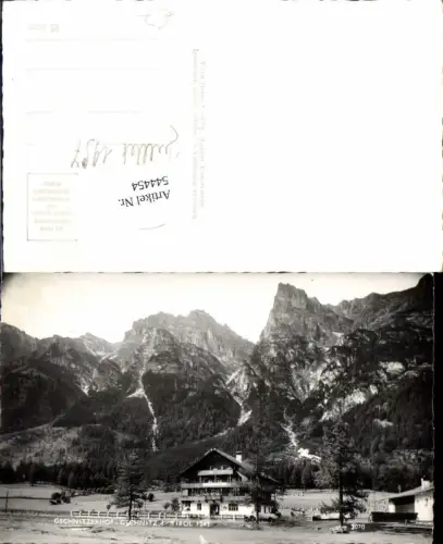 544454,tolle Foto-AK Gschnitz in Tirol Gschnitzerhof Gasthaus