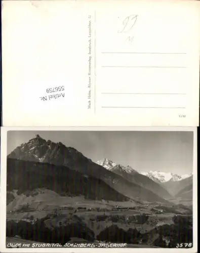 556759,Blick ins Stubaital Neustift im Stubai Fulpmes Schönberg