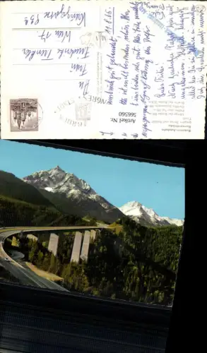 566560,Schönberg im Stubaital Brenner-Autobahn Europabrücke Brücke geg. Serles Habicht