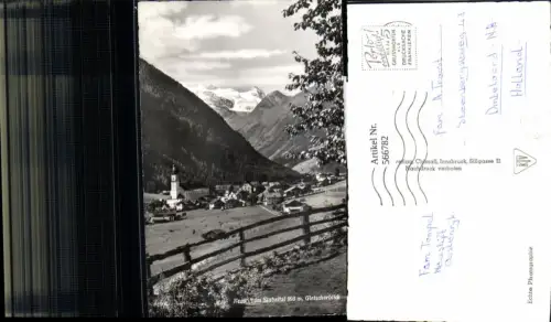 566782,Foto Ak Neustift im Stubaital Gletscherblick