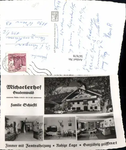 567678,Mehrbild Ak Gnadenwald Michaelerhof Gaststube Kachelofen
