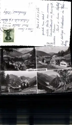 567762,Mehrbild Ak Gries a. Brenner Obernberg Brennersee