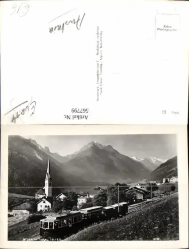 567799,Foto Ak Telfes im Stubai Stubaitalbahn Eisenbahn