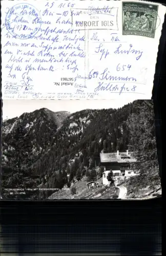 567861,Foto Ak Ellbögen Meissnerhaus m. Patscherkofel i. Vikartal